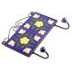 Navy Blue Yellow Flower Tiles Hooks
